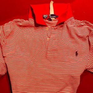 Red Ralph Lauren Polo.  Tag cut but no blemishes or picks